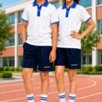 School PT Uniform by Converx made with Premium Matty and Polo Matty Fabric for Boys and Girls