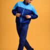 Blue Colorblock Tracksuit