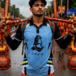 Saffron Kanwar Yatra jersey and nicker set for Shiva devotees